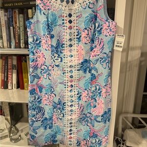 Lilly Pulitzer Pastel Blue and Pink Shell Dress